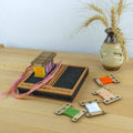 Square foam stand for wooden, acrylic and other bobbins (spools) thickness 3mm with holes for needles