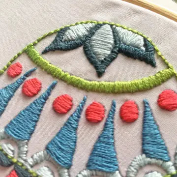 Jellyfish Embroidery Kit (Boxed with Hoop) from Cinnamon Stitches