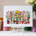 Bloom and Grow - Cross Stitch Kit: Full Kit (14 count aida)