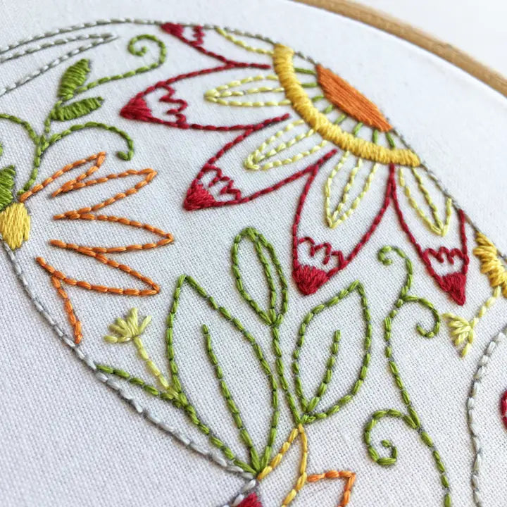 Elephant Embroidery Kit (Boxed with Hoop) from Cinnamon Stitches