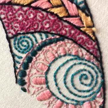 Ostrich Embroidery Kit (Boxed with Hoop) from Cinnamon Stitches