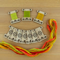 Engraved wooden thread bobbins for embroidery thread (10 per pack)
