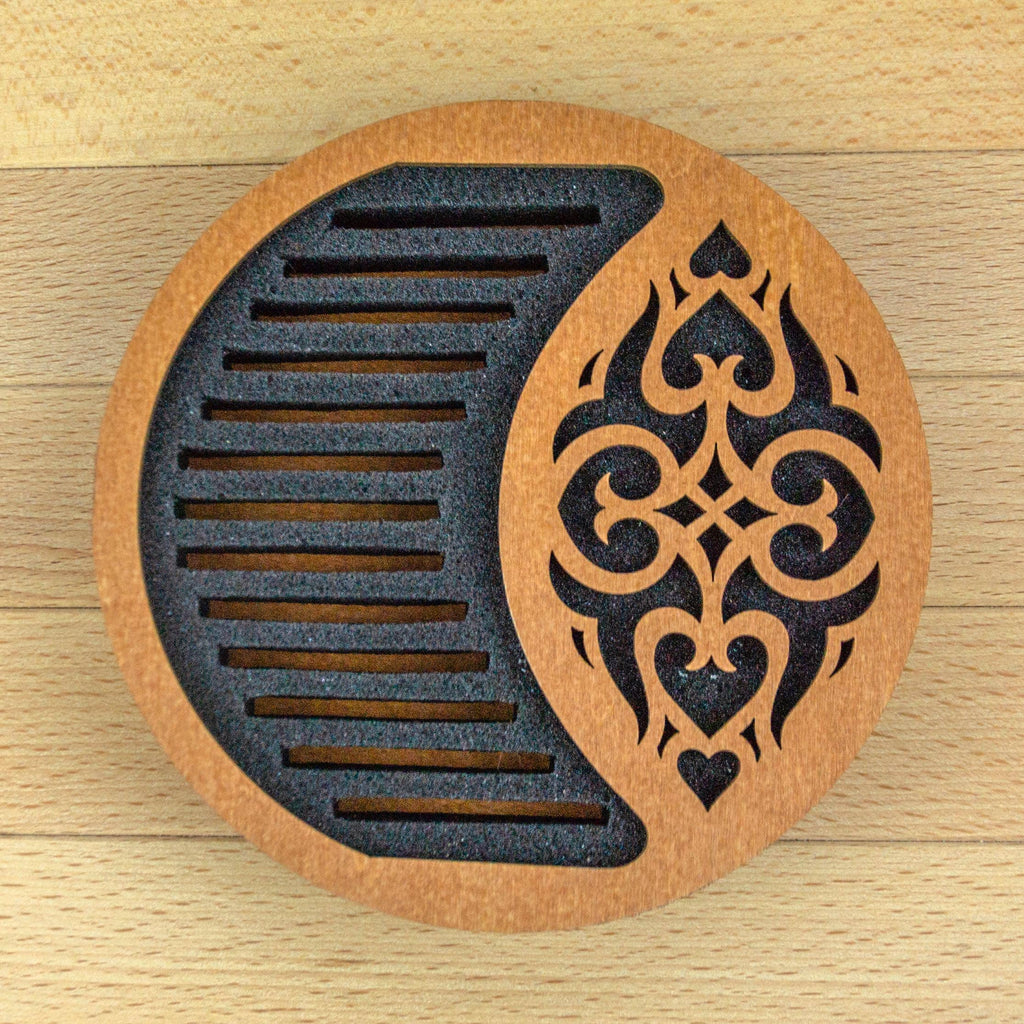 Circular foam stand for wooden, acrylic and other bobbins (spools) thickness 3mm